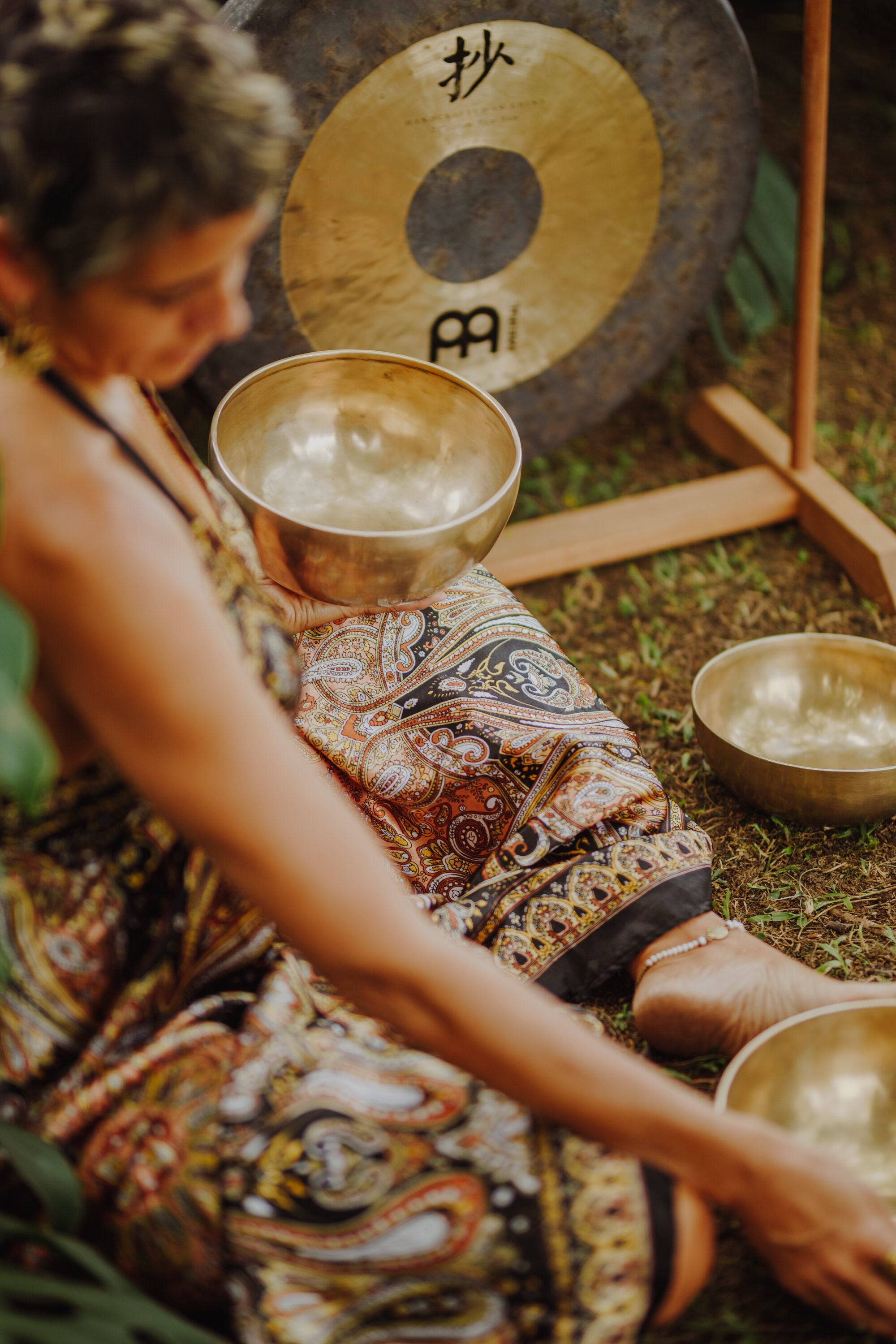 Cuencos tibetanos en sesión